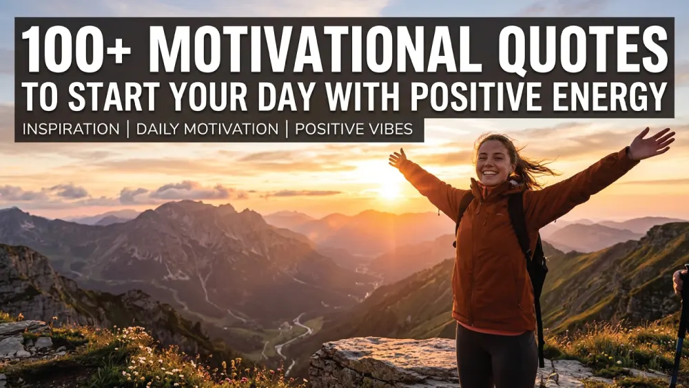 You are currently viewing 100+ Motivational Quotes to Start Your Day with Positive Energy