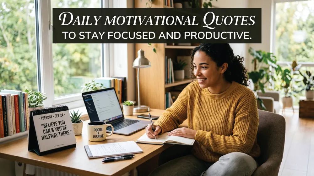 You are currently viewing Daily Motivational Quotes to Stay Focused and Productive